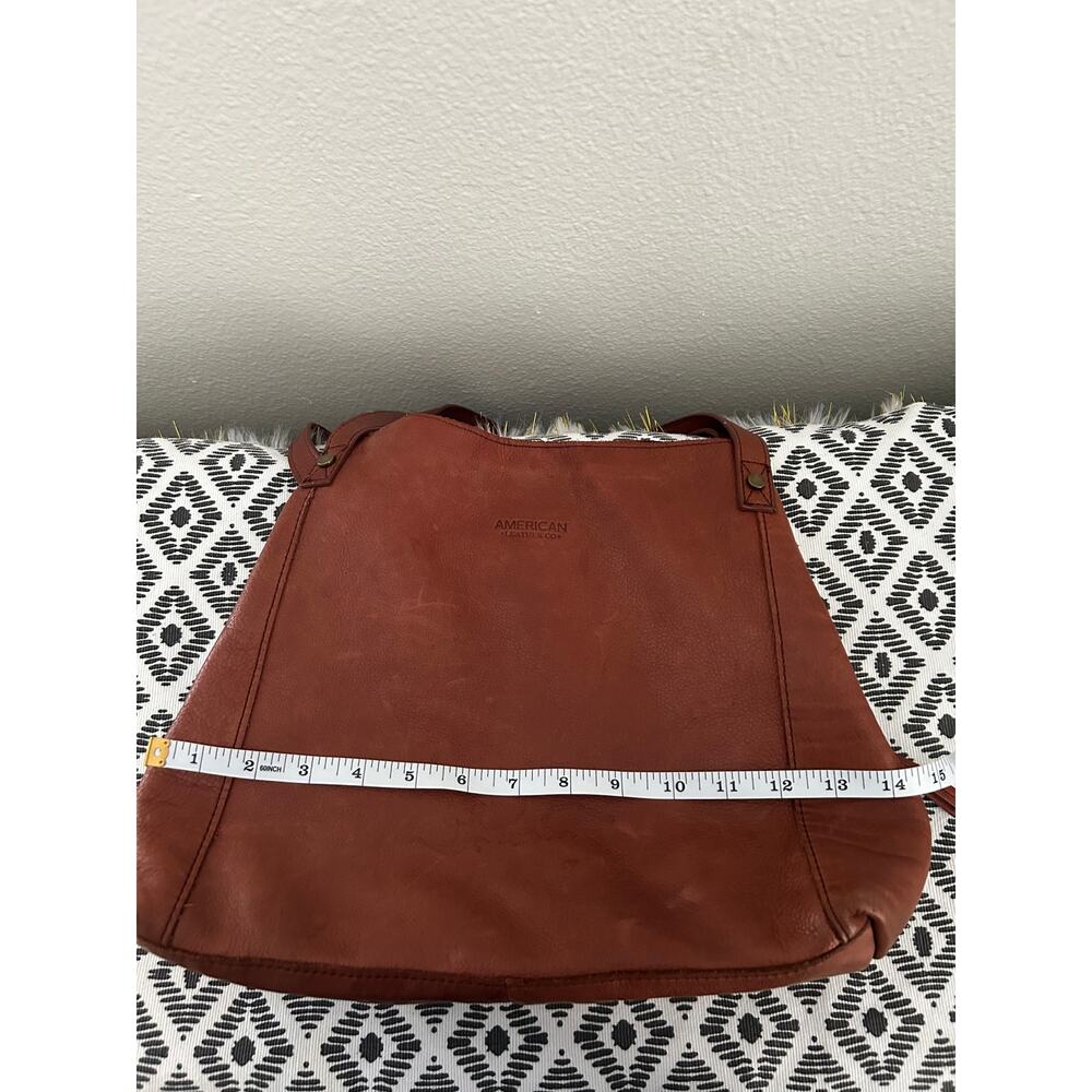AMERICAN LEATHER CO LIBERTY SHOPPER LEATHER BAG - Picture 10 of 12